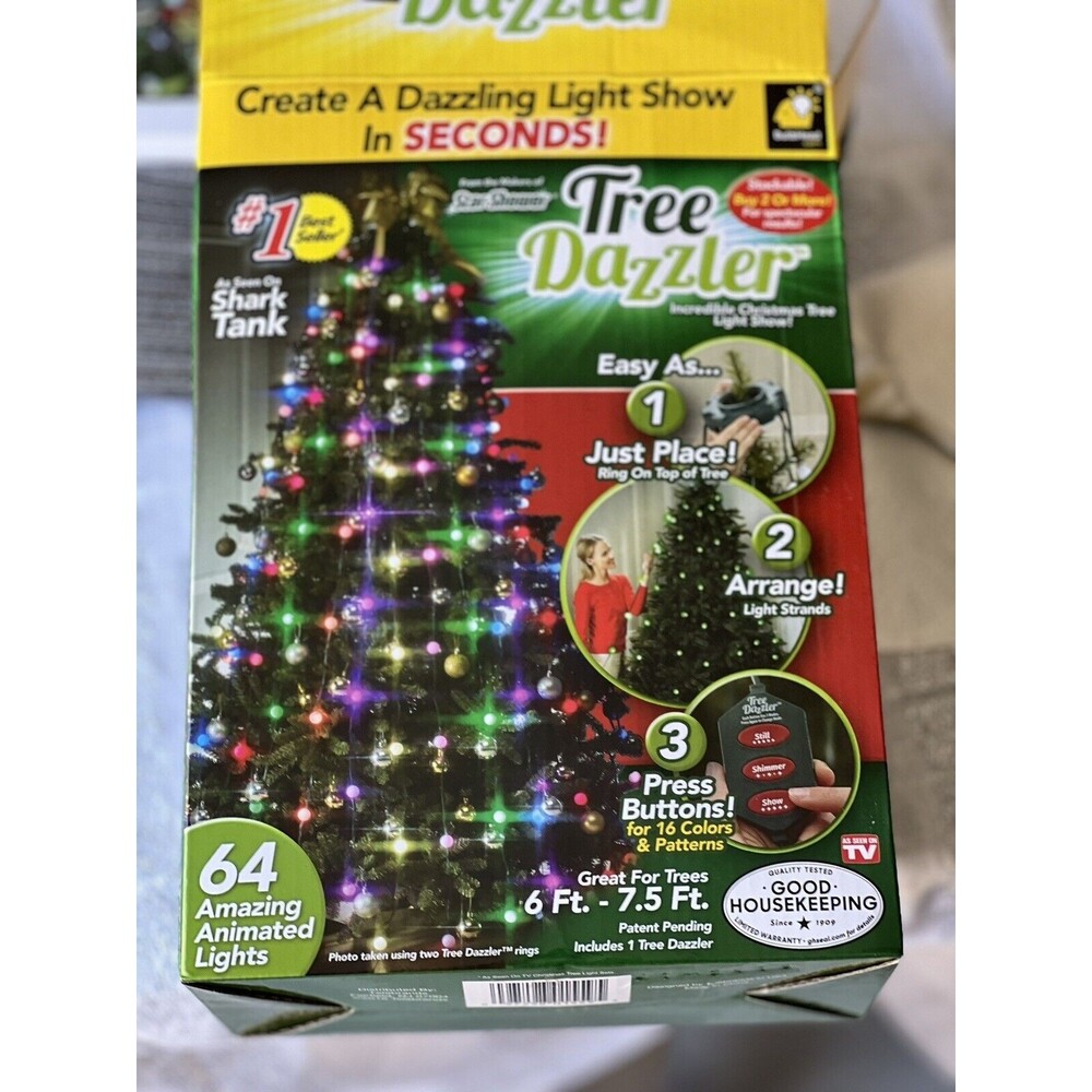 NEW Star Shower Tree Dazzler LED Christmas Holiday Lights As Seen TV/Shark Tank